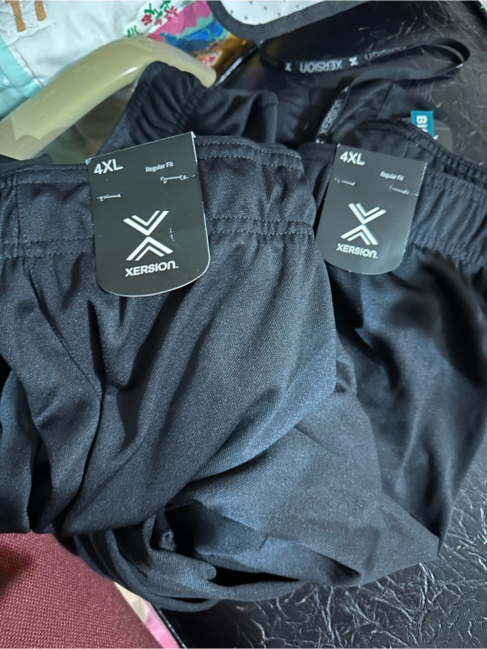 Xersion Men's Black 4XL Athletic Jogger Pants -2 pair NWT